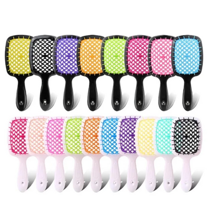 Hairdressing Hair Smoothing Honeycomb Curved Cutout Hair Brush